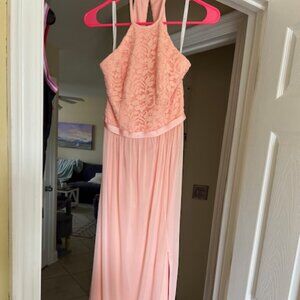 David's Bridal Pink Size 4 Bridesmaid Dress